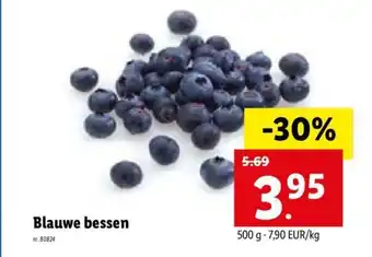 Lidl Blauwe Bessen per kg aanbieding