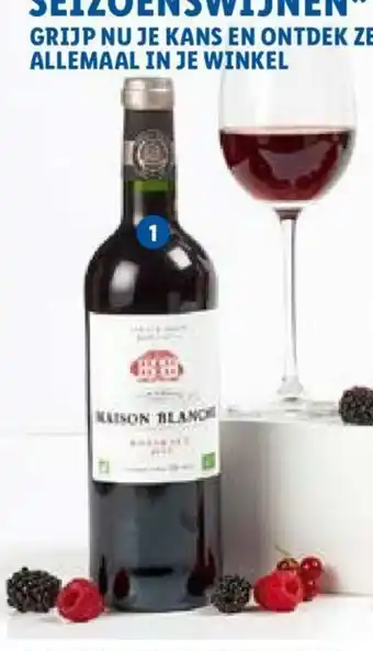 Lidl Bio Maison Blanche Bordeaux AOC 75 cl aanbieding