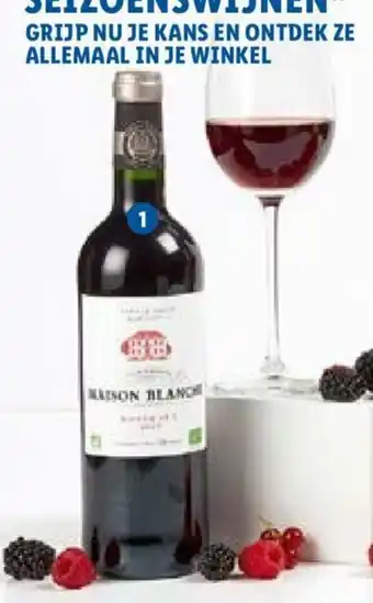 Lidl Bio Maison Blanche Bordeaux AOC 1 L aanbieding