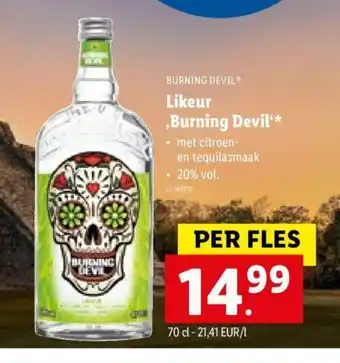 Lidl Likeur Burning Devil 70 cl aanbieding