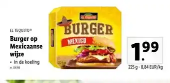 Lidl Burger Op Mexicaanse Wijze per kg aanbieding