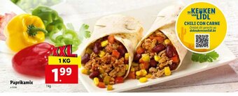 Lidl Paprikamix 1kg aanbieding