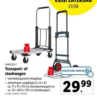 Lidl Transport-of Steekwagen aanbieding