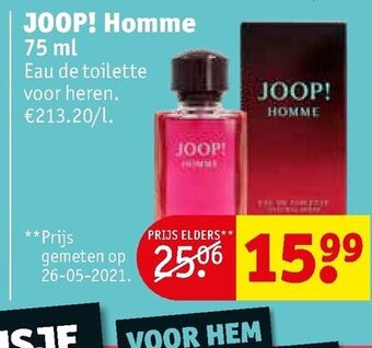 Kruidvat Joop! Homme 75ml aanbieding