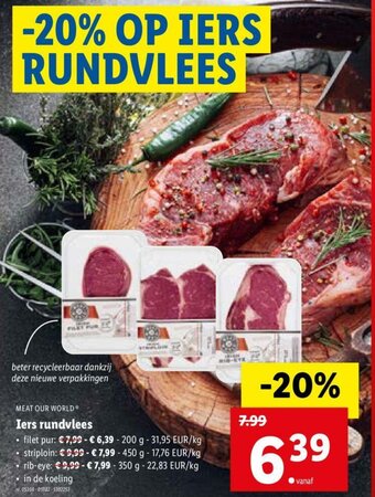 Lidl Iers Rundvlees aanbieding