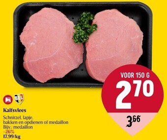 Delhaize Kalfsvlees aanbieding