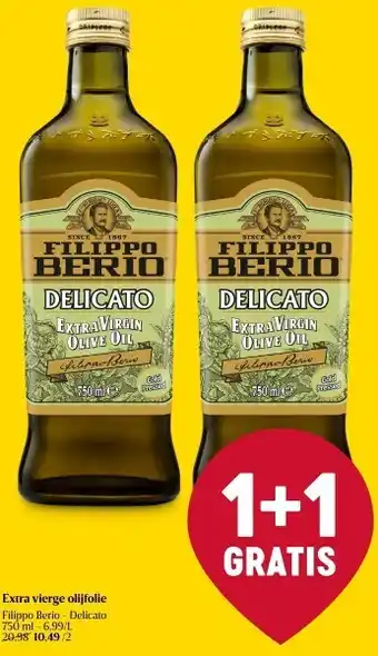 Delhaize Extra vierge olijfolie filippo berio - delicato 750 ml aanbieding