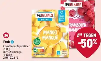Delhaize Fruit combineer & profiteer 250 g aanbieding