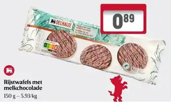 Rijstwafels met melkchocolade 150 g