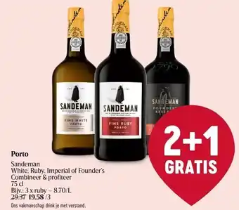 Delhaize Porto sandeman aanbieding