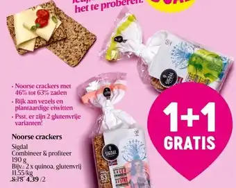 Delhaize Noorse crackers sigdal aanbieding