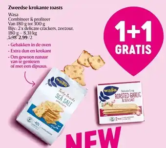 Delhaize Zweedse krokante toasts wasa aanbieding