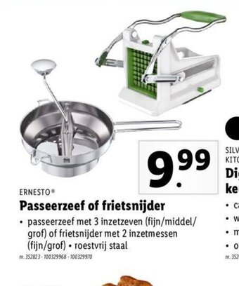 Passeerzeef of Frietsnijder
