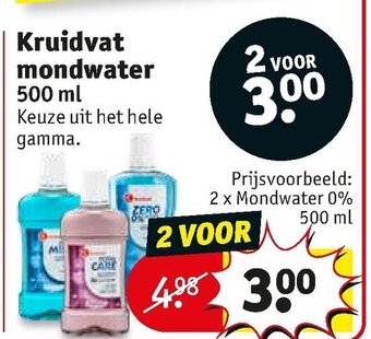 Kruidvat Kruidvat mondwater 500ml aanbieding