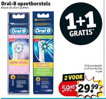 Kruidvat Oral-B Opzetborstels aanbieding