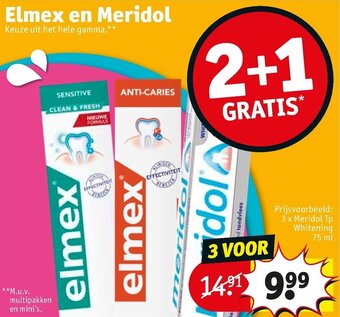 Kruidvat Elmex en Meridol aanbieding