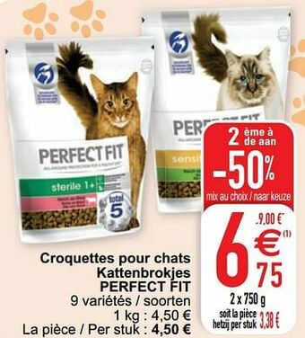 Croquettes pour chats kattenbrokjes perfect fit