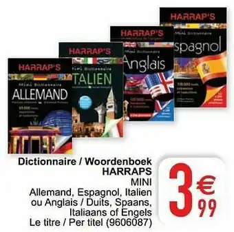 Dictionnaire - woordenboek harraps mini