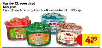 Kruidvat Haribo XL voordeel 1250gram aanbieding