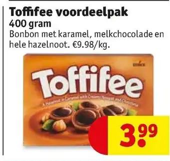 Kruidvat Toffifee voordeelpak 400gram aanbieding