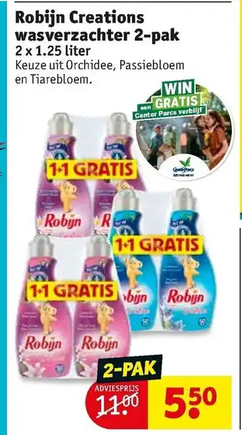 Kruidvat Robijn Creations wasverzachter 2-pak aanbieding