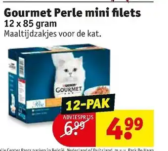 Kruidvat Gourmet Perle mini filets 12x85gram aanbieding