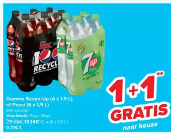 Carrefour Pepsi Max 2 x 6 x 1,5L aanbieding