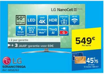Carrefour LG 50NANO786QA aanbieding