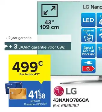 LG 43NANO786QA 43" 109cm ref. 6858262
