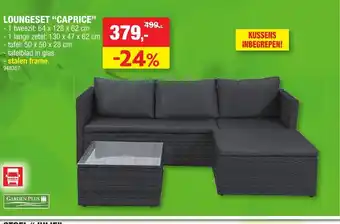 Hubo Loungeset Caprice 1 Tweezit ; 1 Lange Zetel ; Tafel aanbieding