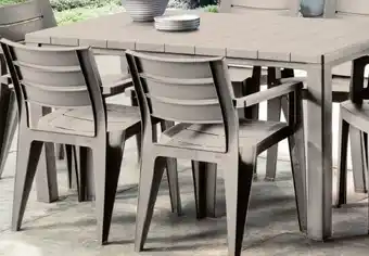 Hubo Stoel Julie ; Stapelbaar , Kunststof ; Grafiet of Cappucino aanbieding