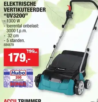 Hubo Makita Elektrische Vertikuteerder UV3200 1300W aanbieding