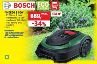 Hubo Bosch Indego S 500 aanbieding