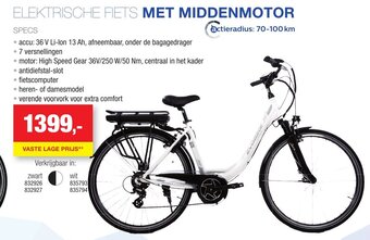 Hubo Evobike Elektrische Fiets Met Middenmotor aanbieding