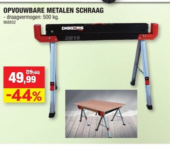 Hubo Opvouwbare Metalen Schraag aanbieding
