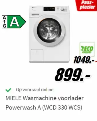 MediaMarkt Miele Wasmachine Voorlader Powerwash A ( WCD 300 WCS) aanbieding