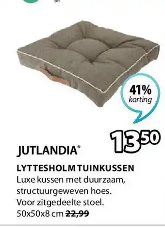 Jysk Jutlandia Lyttesholm Tuinkussen 50 x 50 x 8cm aanbieding