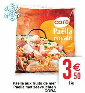 Cora Paëlla aux fruits de mer paella met zeevruchten cora aanbieding