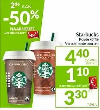 Intermarché Starbucks koude koffie aanbieding