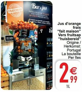Cora Jus d’orange frais fait maison vers fruitsap huisbereid aanbieding