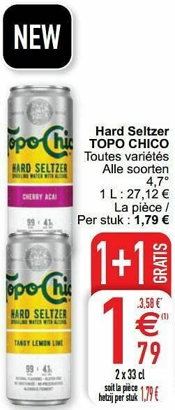 Hard seltzer topo chico
