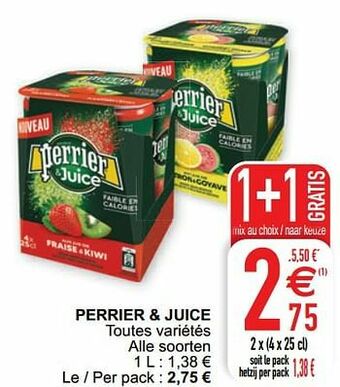 Cora Perrier + juice aanbieding