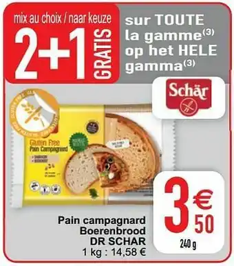 Pain campagnard boerenbrood dr schar