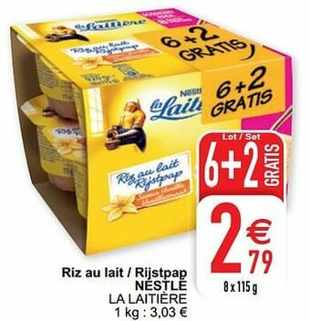 Riz au lait - rijstpap nestlé la laitière