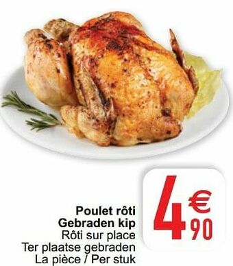 Cora Poulet rôti gebraden kip aanbieding