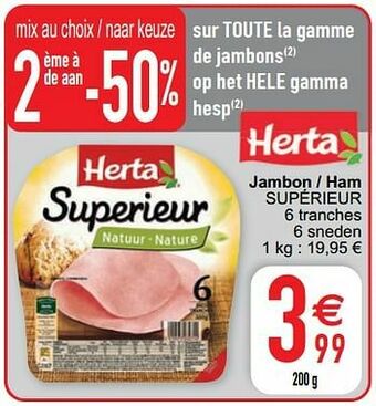 Cora Jambon - ham supérieur aanbieding