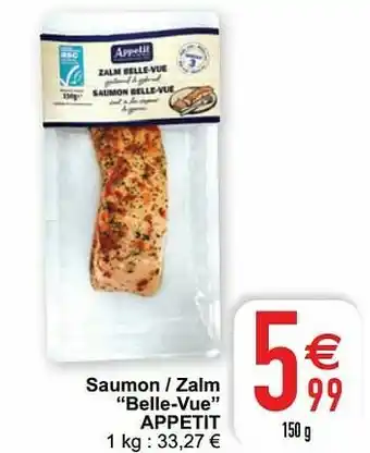 Cora Saumon - zalm belle-vue appetit aanbieding