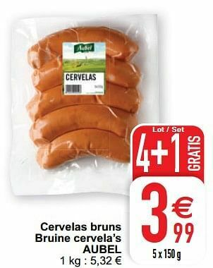 Cora Cervelas bruns bruine cervela’s aubel aanbieding