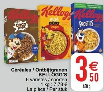 Cora Céréales - ontbijtgranen kellogg’s aanbieding