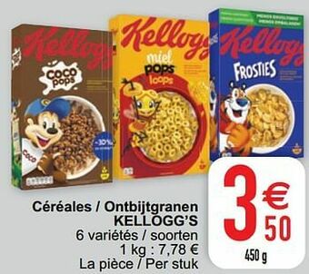 Cora Céréales - ontbijtgranen kellogg’s aanbieding